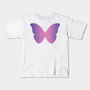 Purple And Pink Gradient Butterfly Digital Art | Melanie Jensen Illustrations Kids T-Shirt